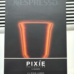 NIB Nespresso Pixie Lungo Orange metallic set of 2